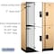 Salsbury Industries Wardrobe Locker, 45" W, 21" D, 76" H, (3) Wide, (6) Openings, Maple 22361MAP - alternate 6